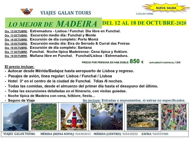 LO MEJOR DE MADEIRA.