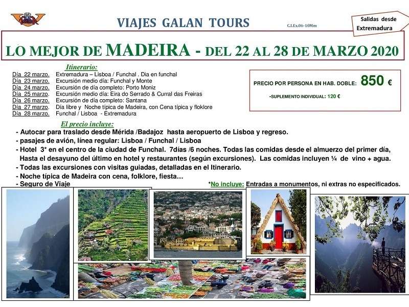 LO MEJOR DE MADEIRA.