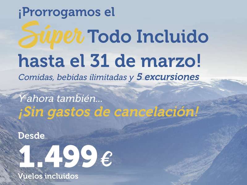 ¡Súper Todo Incluido en tu crucero por el norte de Europa!